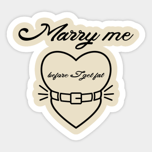 Marry me Sticker